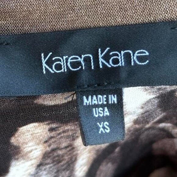 vintage micromesh animal print long sleeve top - Picture 3 of 8